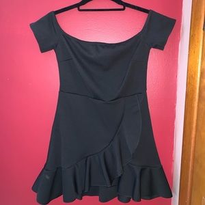 Black Off the Shoulder Dress
